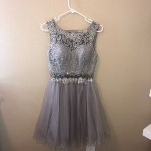 grey formal dress (worn once)